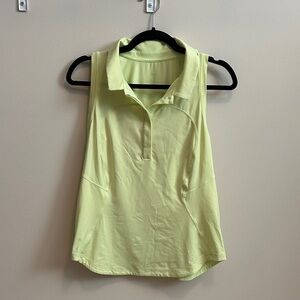 Lululemon Athletica Light Yellow Golf Polo